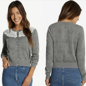 XS disney little mermaid ariel sweater cardigan